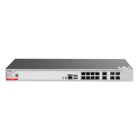 RG-WS6012-L - Ruijie Controladora Puntos de Acceso - Compatible con APs Ruijie - 8 Puertos Gigabit + 2 Puertos SFP Combo + 1 SFP