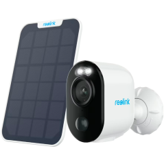 RL-ARGUS-ECO-B310-SOLARKIT - Reolink Telecamera WiFi a Batteria con Pannello Solare - 3MP (2304 x 1296) - IR 10 m / Sirena - Ril