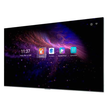 SF-115X80 - Monitor SAFIRE LCD 115" 4K - Risoluzione 3840x2160 - Android 14 - Ingressi/uscite multiple - Uso 16/7