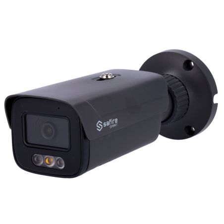 SF-IPB380A-4I1-DL-GREY - Safire Smart - Telecamera Bullet IP gamma I1 AI Avanzata e Dual Light - Risoluzione 4 Megapixel (2688x1