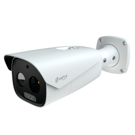 SF-IPTB384A-25D5 - Telecamera termica a doppia ottica Bullet IP Safire Smart - Sensore termico 12 μm 384x288 VOx | Ottica 25 mm