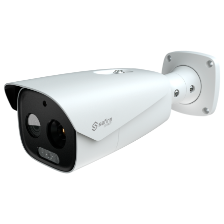 SF-IPTB640A-25D5 - Telecamera termica a doppia ottica Bullet IP Safire Smart - Sensore termico 12 μm 640x512 VOx | Ottica 25 mm