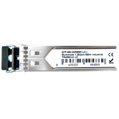 SFP-850-005MMF-LC-I - Modulo transceiver SFP industriale - TRx 850 nm - Fibra multimodale - Connettore LC duplex - Massimo 550 m