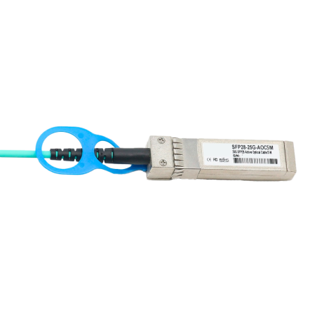 SFP28-25G-AOC-5M - Cavo di collegamento diretto SFP28 - Velocità 25Gbps - Moduli SFP28 ad entrambe le estremità - Ideale per lo