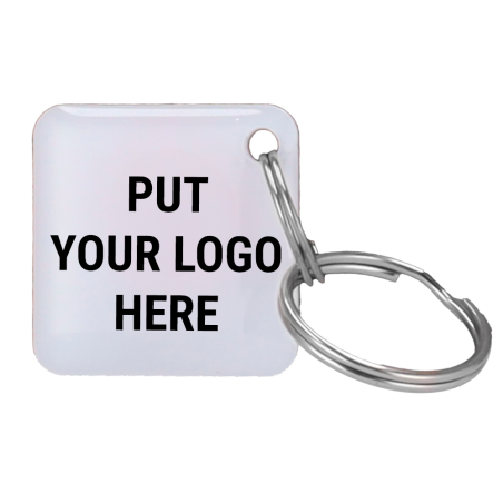 TAG-MF-EPOXY-SQ-CUSTOM-500 - TAG di prossimità personalizzabile - MF 13.56 MHz passivo | 500 pezzi - Numero ID e logo personaliz