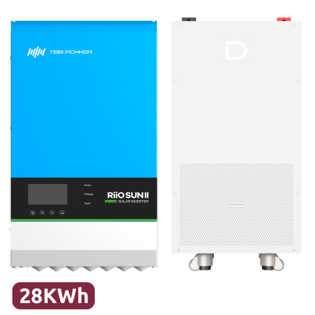 TBB-RIOSUN2-8KVA-2x-DY-POWERBRICK-14336 - Pack Inverterr + Batteria - Potenza 8000W - 2 Ingressi MPPT - Inverter, caricabatterie