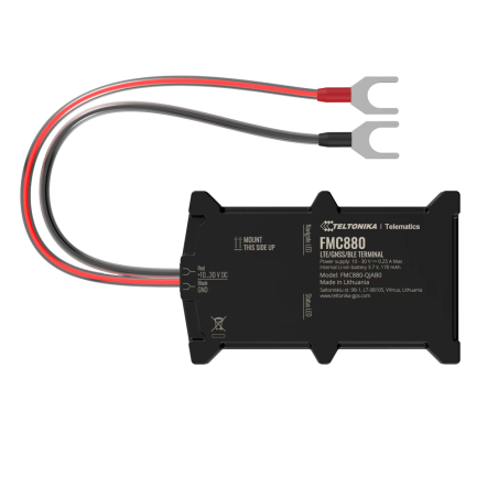 TK-FMC880 - Tracker Plug &amp Play per veicoli - Collegamento della batteria del veicolo - Installazione nascosta sotto il cofan