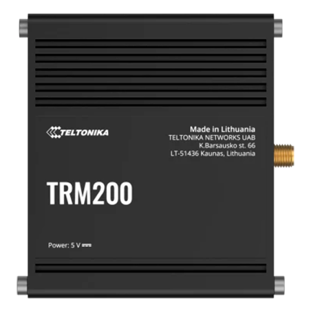TK-TRM200 - Teltonika Modem 4G Industriale - 4G Cat 4 / 3G / 2G - Connettore Micro USB - Design compatto