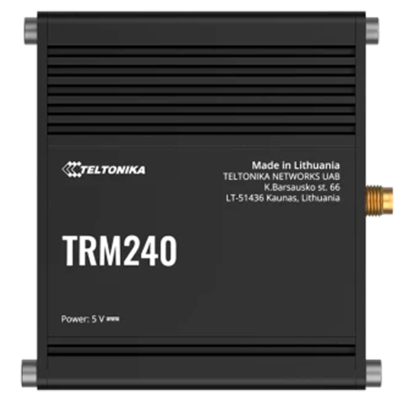 TK-TRM240 - Teltonika Modem 4G Industriale - 4G Cat 1 / 3G / 2G - Connettore Micro USB - Design compatto