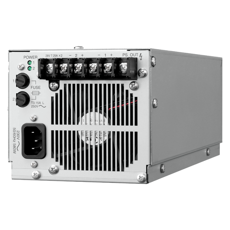 TOA-VX-200PS - Alimentatore EN54 VM-3000 - Modulo per telaio - 2 uscite DC - 210 W per uscita - Necessario negli amplificatori d