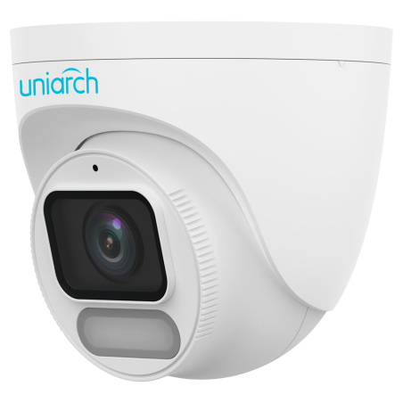UV-IPC-T242-ADF28K-WP - Telecamera IP Turret | Uniarch - 2 MP | Ottica 2.8 mm | microSD 512 GB - Luce bianca 30 m | WDR 120 dB -