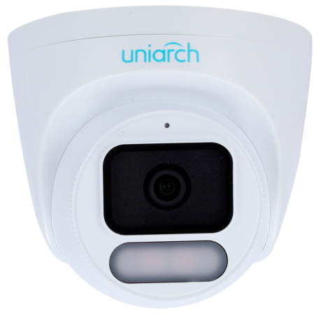 UV-IPC-T244-ADF28K-WP - Telecamera IP Turret | Uniarch - 4 MP | Ottica 2.8 mm | microSD 512 GB - Luce bianca 30 m | WDR 120 dB -