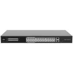 UV-NSW3000-24T1GT1GC-LPOE-IN - Uniview Switch PoE Cloud Managed Layer 2 - 24 PoE802.3af/at + 1 uplink RJ45 +1 uplink Combo - 24