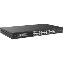 UV-NSW3000-24T1GT1GC-LPOE-IN - Uniview Switch PoE Cloud Managed Layer 2 - 24 PoE802.3af/at + 1 uplink RJ45 +1 uplink Combo - 24