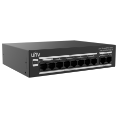 UV-NSW3000-8T2GT-POE-IN - Uniview Switch PoE Cloud Managed Layer 2 - 8 PoE802.3af/at + 2 uplink RJ45 - 8 RJ45 10/100 Mbps + 2 RJ