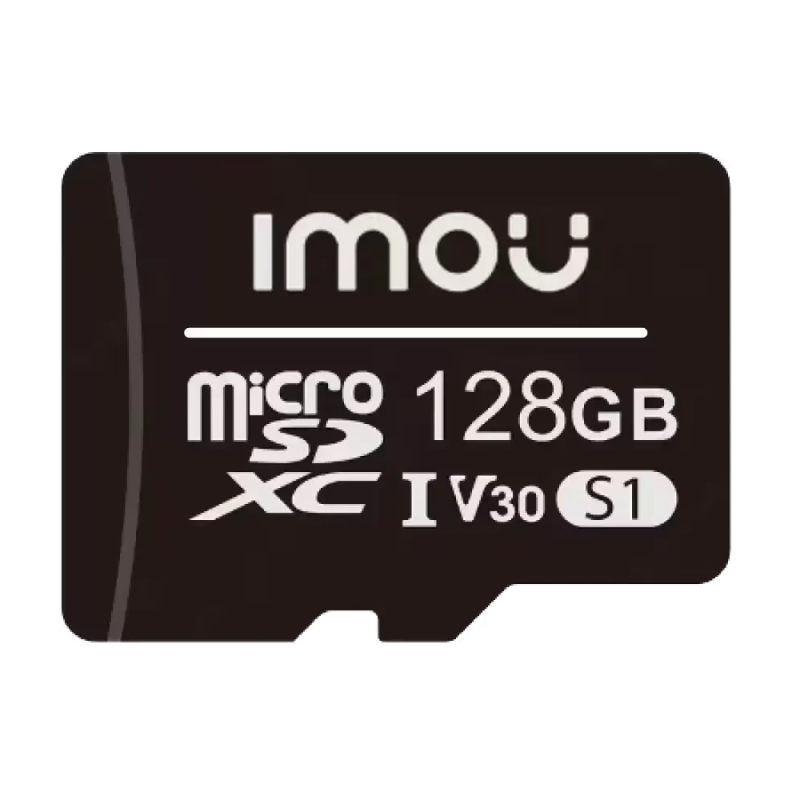 ST2-128-S1-IMOU - Scheda microSD Imou - Capacità 128 GB - Classe 10 | Velocità R/W: 95/38 MB/s - Cicli E/P: fino a 500 - Telecam