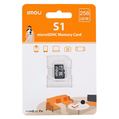 ST2-256-S1-IMOU - Scheda microSD Imou - Capacità 256 GB - Classe 10 | Velocità R/W: 95/38 MB/s - Cicli E/P: fino a 500 - Telecam