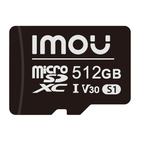 ST2-512-S1-IMOU - Scheda microSD Imou - Capacità 512 GB - Classe 10 | Velocità R/W: 100/85 MB/s - Cicli E/P: fino a 500 - Teleca