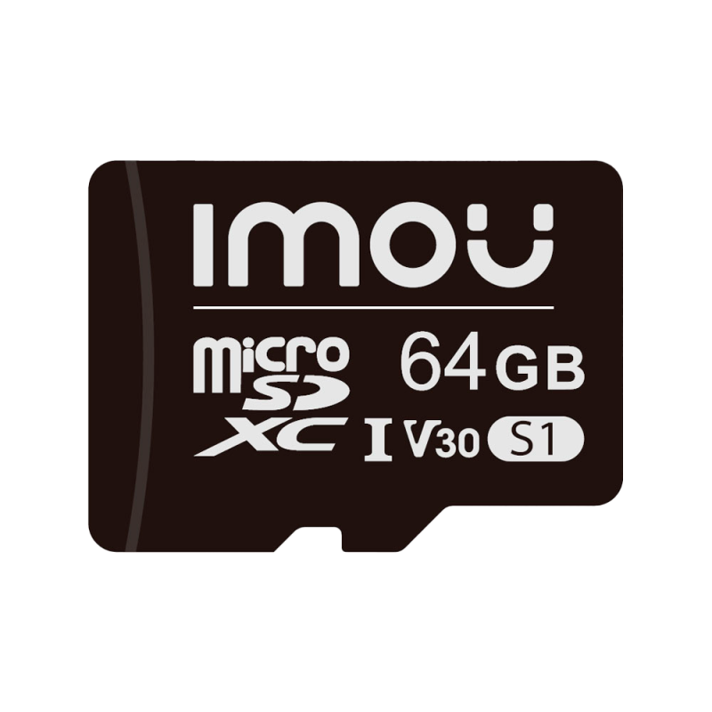 ST2-64-S1-IMOU - Scheda microSD Imou - Capacità 32 GB - Classe 10 | Velocità R/W: 95/38 MB/s - Cicli E/P: fino a 500 - Telecamer