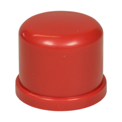10XEC25-ABSRED - Tubo di aspirazione di 25mm - Tappo d25mm - ABS Rosso - 10 unità