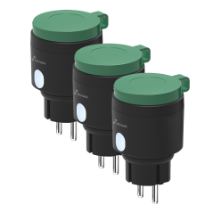 3XNVS-GARDENSOCKETF-W - Presa intelligente da esterno Pack 3uds - WiFi 2.4 GHz - Statistiche di consumo - Timer e calendario - P