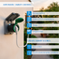 3XNVS-GARDENSOCKETF-W - Presa intelligente da esterno Pack 3uds - WiFi 2.4 GHz - Statistiche di consumo - Timer e calendario - P