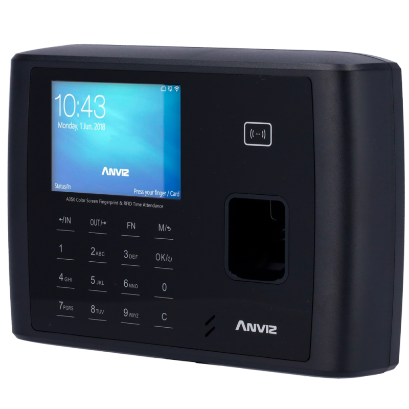 A350-BT-4G - Control de presencia - Huella, tarjeta EM/MF y PIN - 3.000 usuarios | 100.000 registros - TCP/IP, 4G, Bluetooth, US A350-BT-4G - Control de presencia - Huella, tarjeta EM/MF y PIN - 3.000 usuarios | 100.000 registros - TCP/IP, 4G, Bluetooth, US