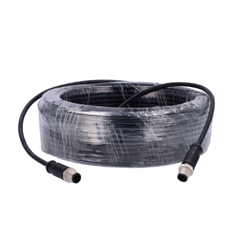 AE-MC4343-30 - Hikvision - Cavo per telecamere AHD - Connettore M12 tipo aviazione - 4 Pin - Lunghezza 30 m - Femmina - Maschio AE-MC4343-30 - Hikvision - Cavo per telecamere AHD - Connettore M12 tipo aviazione - 4 Pin - Lunghezza 30 m - Femmina - Maschio