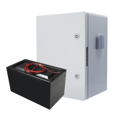 AJ-BATTERYBOX-14M - Kit batteria con scatola in poliestere - Durata fino a 14 mesi - Batteria non ricaricabile - Facile installa