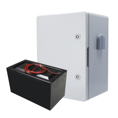 AJ-BATTERYBOX-7M - Kit batteria con scatola in poliestere - Durata fino a 7 mesi - Batteria non ricaricabile - Facile installazi