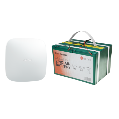 AJ-BATTERYKIT-12M - Kit di allarme stand-alone - Hub 2 da 6V e batteria a lunga durata - Facile installazione - Durata fino a 12