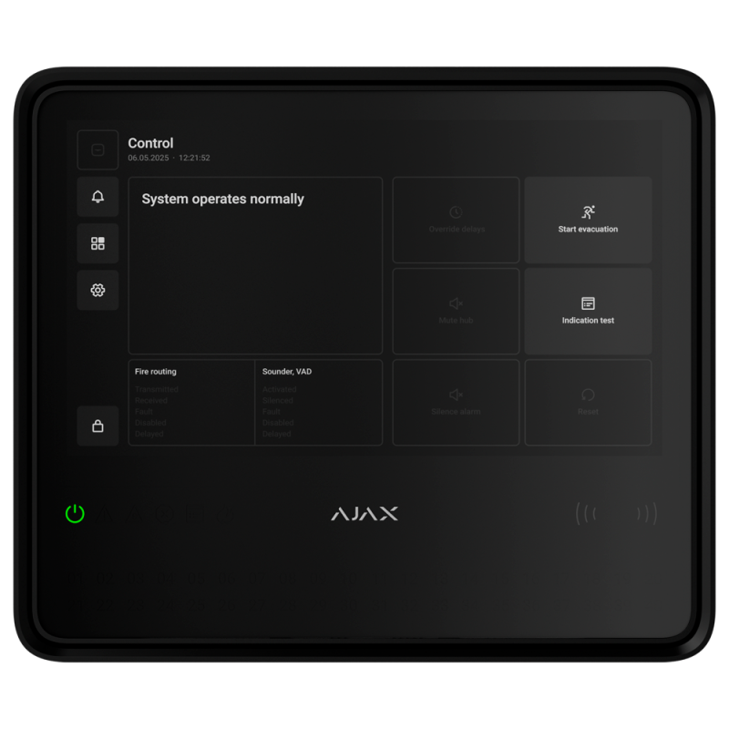 AJ-EN54-FIREHUB-B - Centrale antincendio wireless - Schermo touch 10.1″ - Regolamento europeo sui Sistemi Antincendio - Batteria AJ-EN54-FIREHUB-B - Centrale antincendio wireless - Schermo touch 10.1″ - Regolamento europeo sui Sistemi Antincendio - Batteria