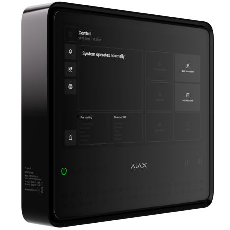 AJ-EN54-FIREHUB-B - Centrale antincendio wireless - Schermo touch 10.1″ - Regolamento europeo sui Sistemi Antincendio - Batteria