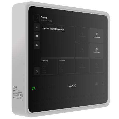 AJ-EN54-FIREHUB-W - Centrale antincendio wireless - Schermo touch 10.1″ - Regolamento europeo sui Sistemi Antincendio - Batteria