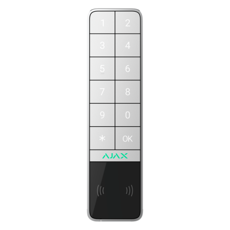 AJ-KEYPADOUTDOOR-W - Tastiera da esterno IP66/IK08 con lettore RFID - Attivazione/disattivazione completa o di gruppo - Autentic