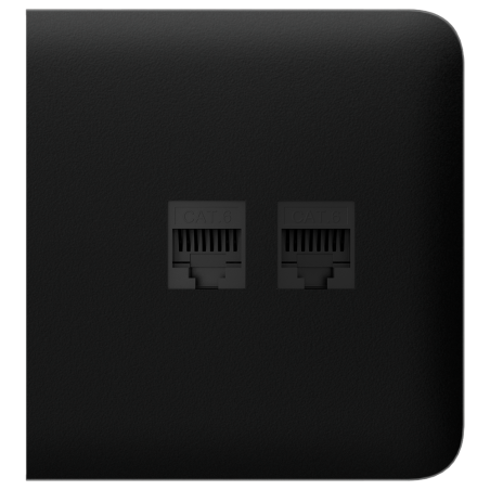 AJ-SIDECOVER-LAN-B - Cover laterale per presa Ethernet - Compatibile con AJ-OUTLETCORE-LAN-W - Richiede il telaio AJ-FRAME - Col