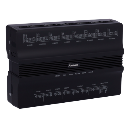 AK-A095 - Controller di accesso PoE - Scheda, QR e PIN - 100.000 utenti | 200.000 registri - 8 lettori per Wiegand | 8 lettori p