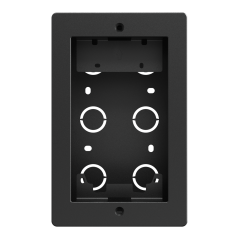 AK-BR-R20A-BLACK-F - Pannello frontale e scatola di giunzione da incasso - Specifica per Akuvox AK-R20A-BLACK - Pannello: 120 (I