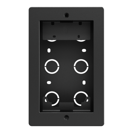AK-BR-R20A-BLACK-F - Pannello frontale e scatola di giunzione da incasso - Specifica per Akuvox AK-R20A-BLACK - Pannello: 120 (I