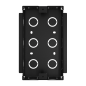 AK-BR-R20A-BLACK-F - Pannello frontale e scatola di giunzione da incasso - Specifica per Akuvox AK-R20A-BLACK - Pannello: 120 (I