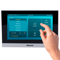 AK-C313W-LP-2 - Monitor Linux per videocitofono - Schermo TFT di 7" - Audio bidirezionale Crystal Clear - 2 fili LP, WiFi, SIP s
