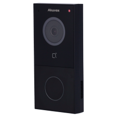 AK-E12W-BLACK - Videocitofono IP da parete - Telecamera 2 Mp | Audio bidirezionale - Apertura con scheda MF, NFC e BLE | 1 relè