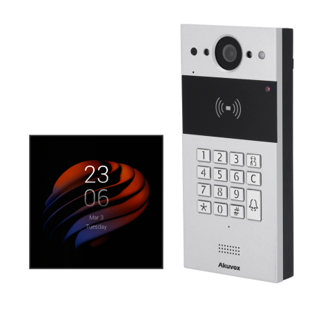 AK-KIT-R20KPS51-POE - Kit di domotica e videocitofono Android - IP & WiFi | Postazione esterna e monitor - Audio bidirezional