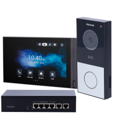 AK-KIT03-IP - Kit videocitofonico su base LINUX - IP & WiFi | Postazione esterna e monitor - Audio bidirezionale Crystal Clea