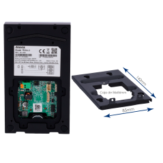 AK-KIT203 - Kit videocitofonico Linux - 2 fili & WiFi | Postazione esterna e monitor IPS - Audio bidirezionale Crystal Clear