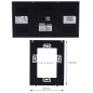 AK-KIT204 - Kit videocitofonico Linux - 2 fili &amp WiFi | Postazione esterna e monitor IPS - Audio bidirezionale Crystal Clear 