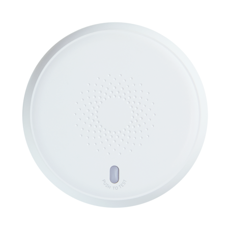 AK-MIR-SM100 - Sensore di fumo - ZigBee 3.0 - Allarme acustico e luminoso - Installazione a tetto o parete - Alimentazione batte