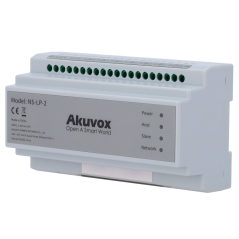AK-NS-LP-2 - Distributore per condomini a 2 fili LP - Alimenta fino a 26 monitor con WiFi - Connessione di distributori a cascat
