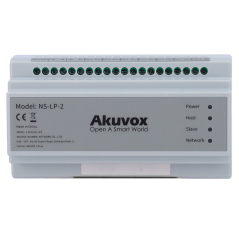 AK-NS-LP-2 - Distributore per condomini a 2 fili LP - Alimenta fino a 26 monitor con WiFi - Connessione di distributori a cascat