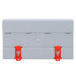 AK-NS-LP-2 - Distributore per condomini a 2 fili LP - Alimenta fino a 26 monitor con WiFi - Connessione di distributori a cascat